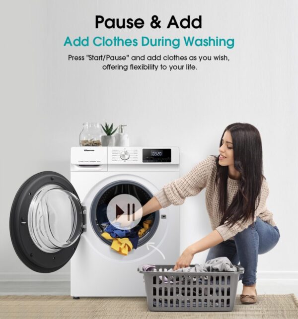 HISENSE FRONT LOAD WASHER(WFQY8514VJM) - Image 4