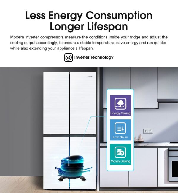 HISENSE INVERTER REFRIGERATOR (RQ568N4AWU) - Image 2