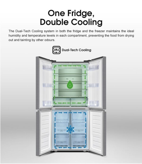 HISENSE INVERTER REFRIGERATOR (RQ568N4AWU) - Image 3