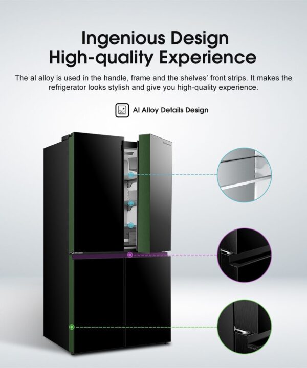 HISENSE INVERTER REFRIGERATOR (RQ768N4ABU) - Image 4