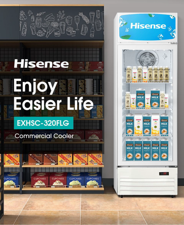 HISENSE SHOWCASE CHILLER (EXHSC-320FLG) 320L - Image 2