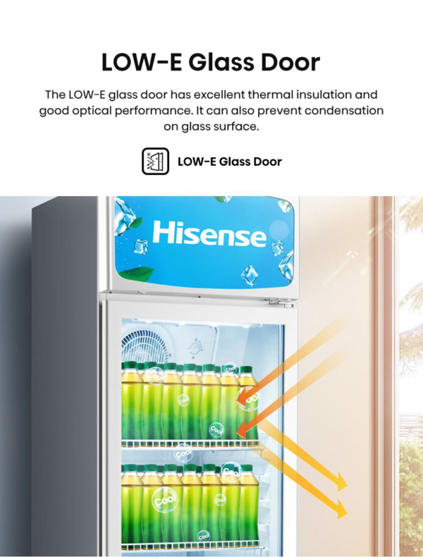 HISENSE SHOWCASE CHILLER (EXHSC-320FLG) 320L - Image 5
