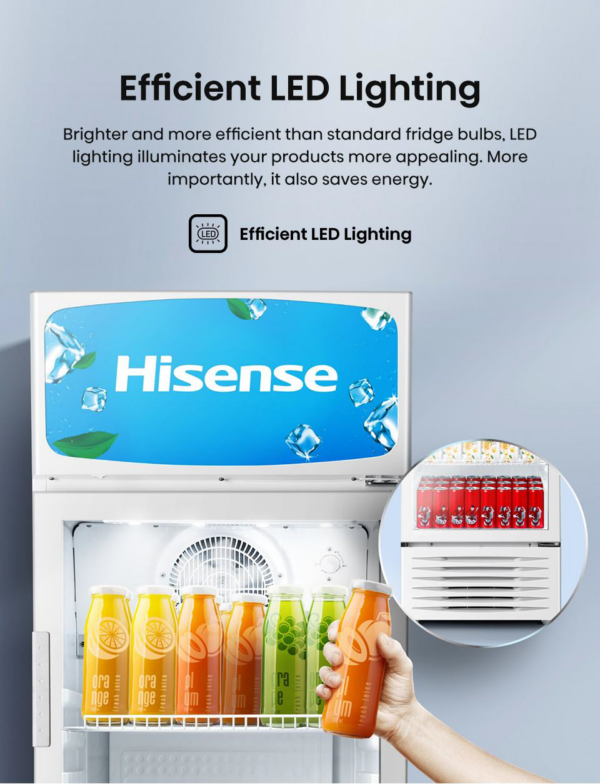 HISENSE SHOWCASE CHILLER (EXHSC-320FLG) 320L - Image 7