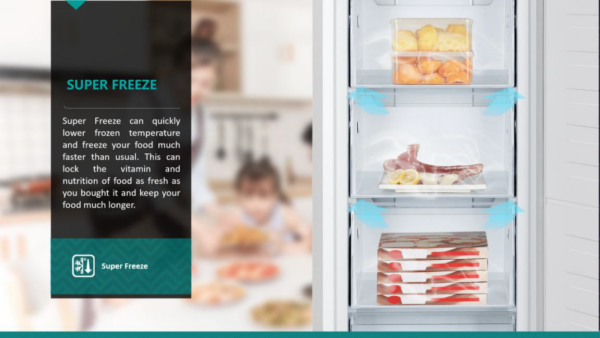 HISENSE UPRIGHT FREEZER (FV188N4AWN) 180L - Image 4