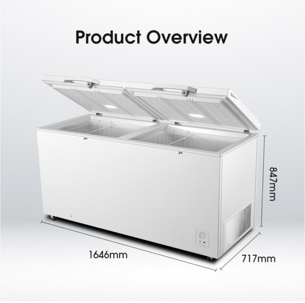HISENSE CHEST FREEER (FC650D4BWB) 530L
