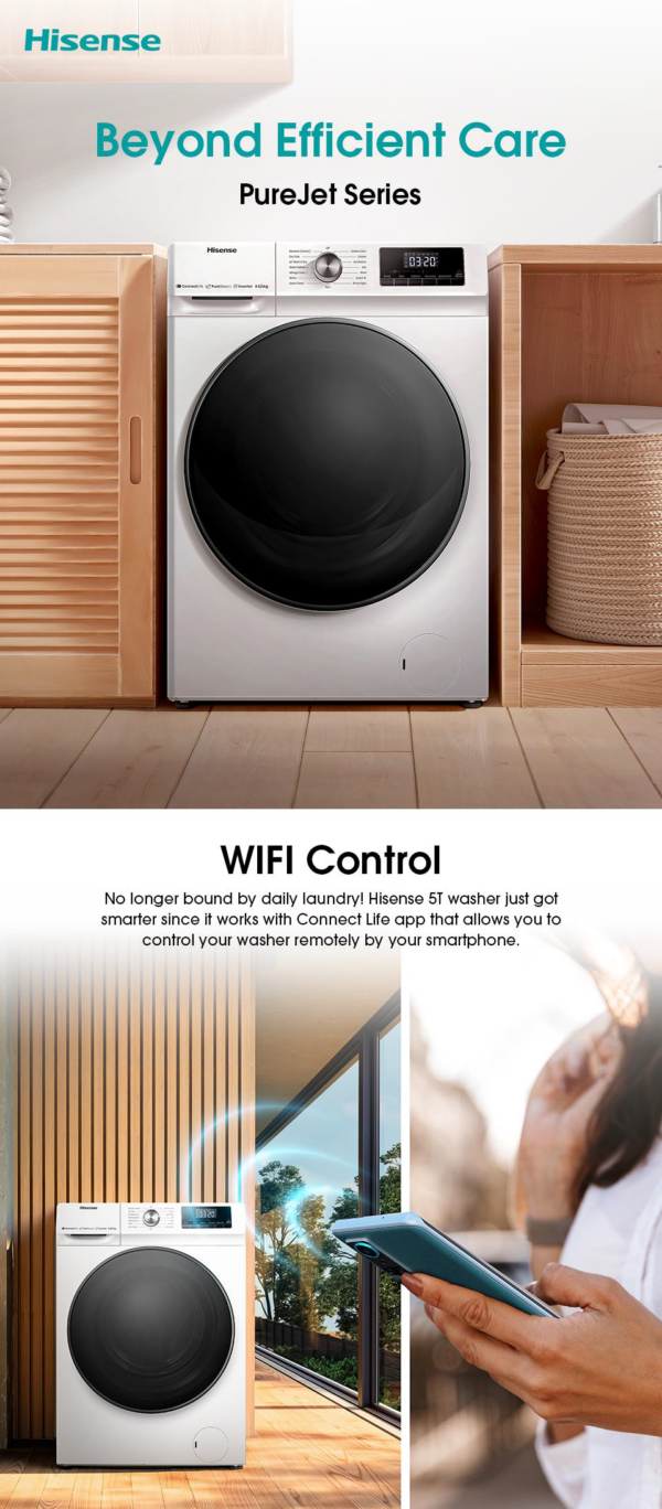 Front Load Washer 8.5KG and Dryer 6.0KG (WD3Q8543BW)