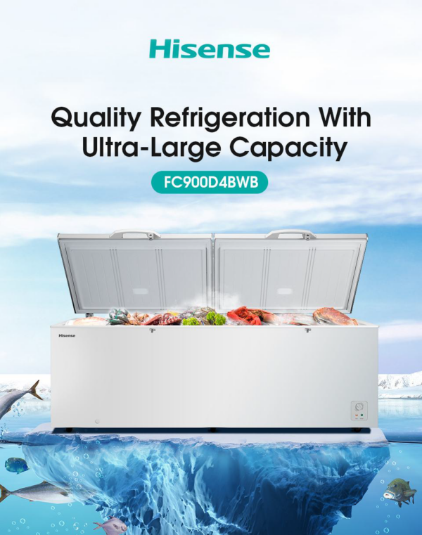 HISENSE CHEST FREEZER (FC900D4BWBP) 780L - Image 2