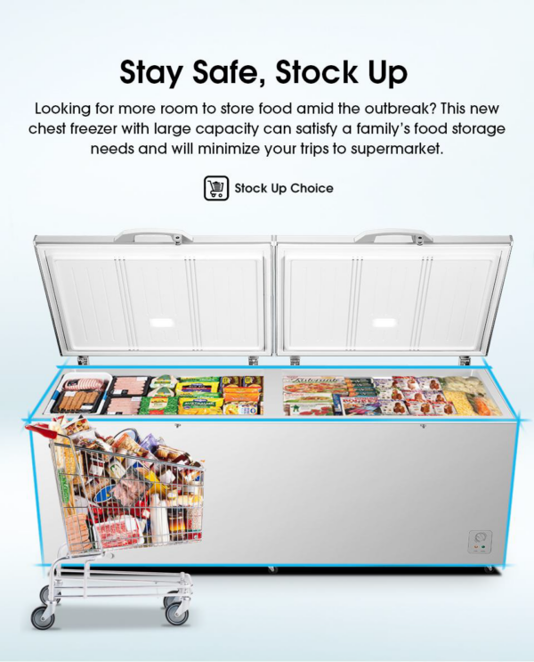 HISENSE CHEST FREEZER (FC900D4BWBP) 780L - Image 4